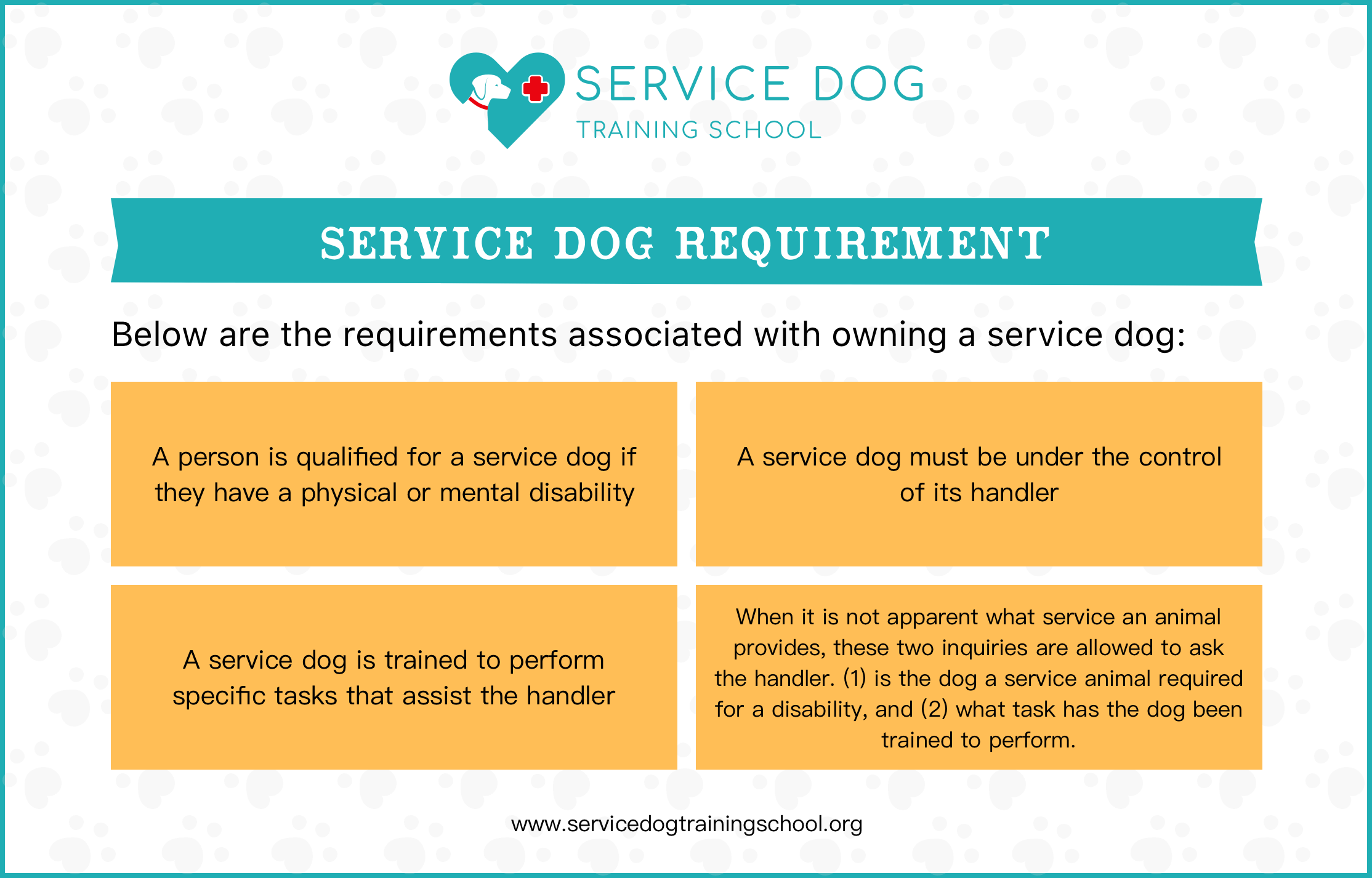 Service Dog Requirements